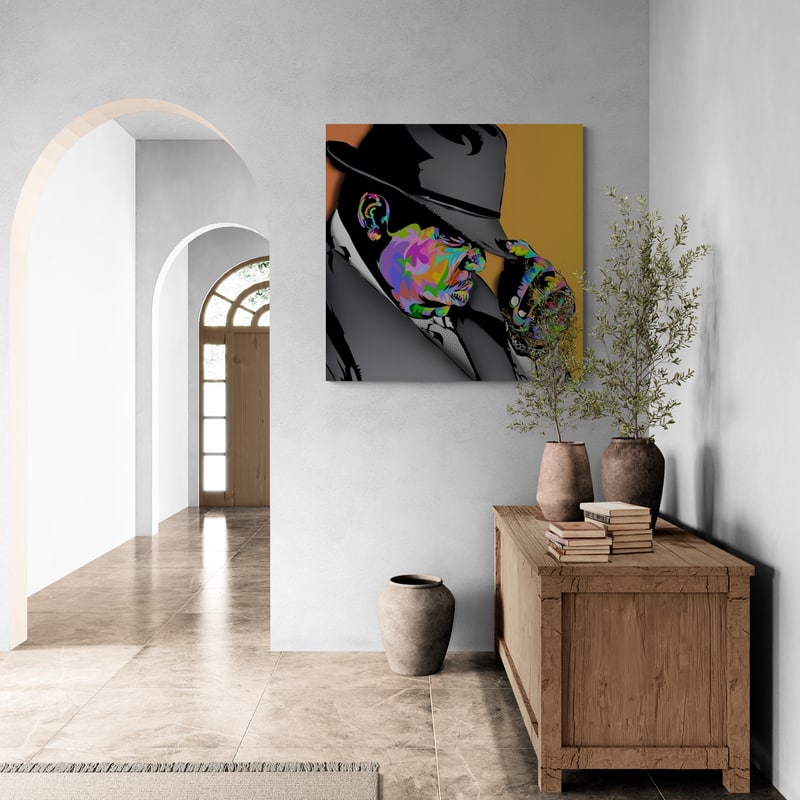 Biggie Fadora 2025 by Technodrome1 wall art from Glam Wall Art