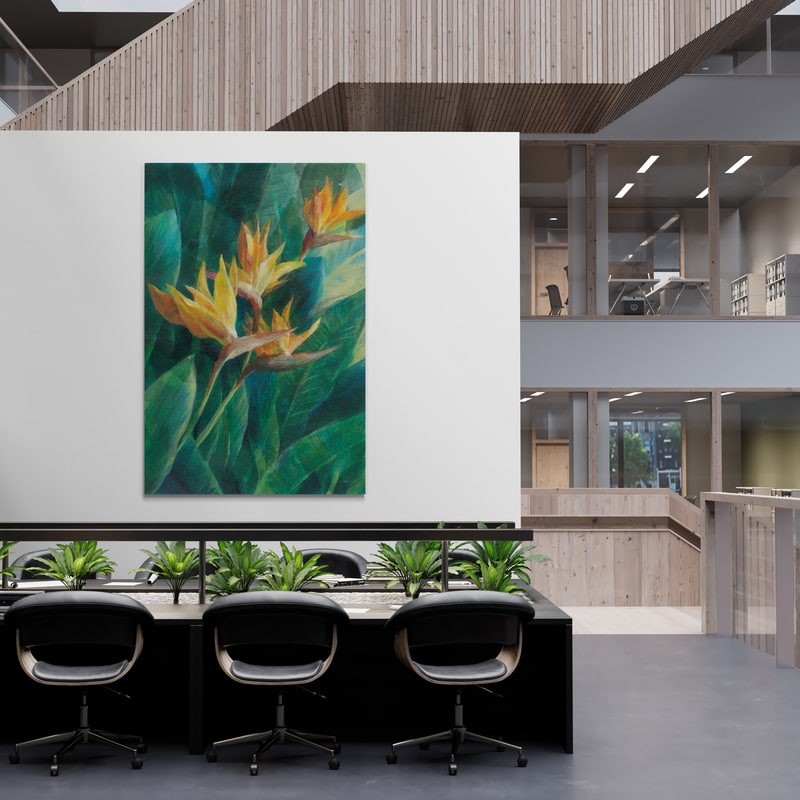 Bird Of Paradise I by Danhui Nai wall art from Glam Wall Art