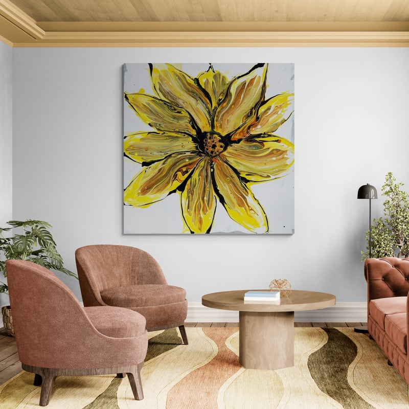 Bitter and Sweet by Marina Strijakova wall art in a living room