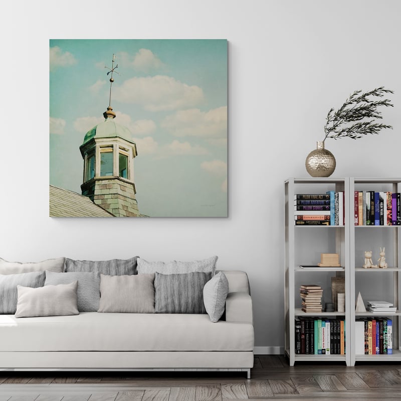 Blissful Country II Crop by Elizabeth Urquhart wall art in a living room