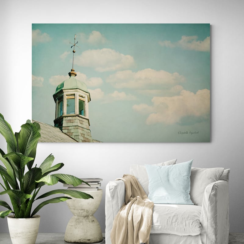 Blissful Country II by Elizabeth Urquhart wall art in a living room