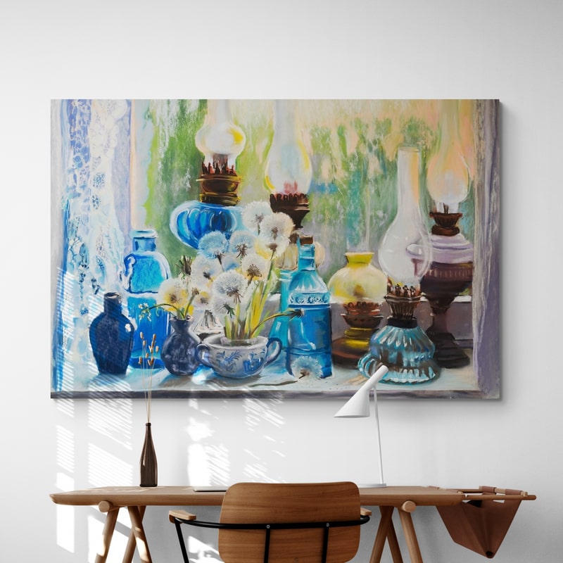 Blue Glass Collection by Marina Strijakova wall art from Glam Wall Art