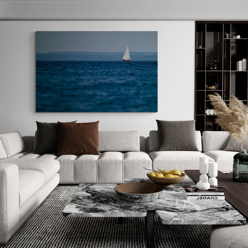 Blue Lake III by Elizabeth Urquhart wall art from Glam Wall Art