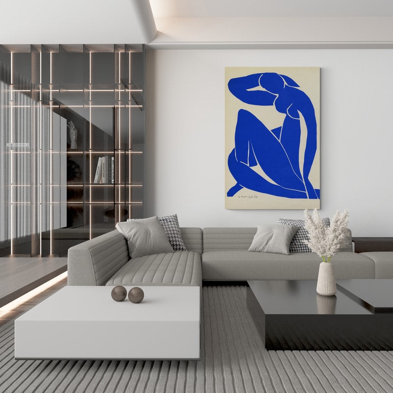 Blue Nude II by Henri Matisse wall art from Glam Wall Art