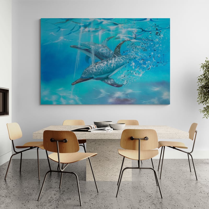 Blue Paradise by Marina Strijakova wall art from Glam Wall Art