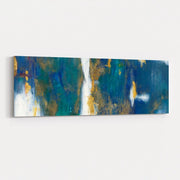 Blue Texture I Gold Crop by Danhui Nai wall art