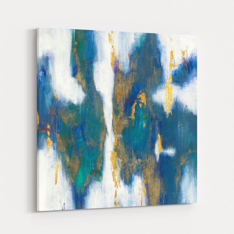 Blue Texture I Gold by Danhui Nai wall art