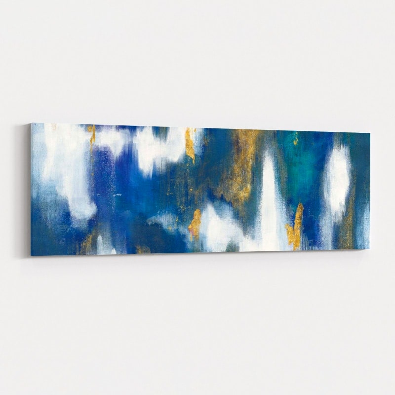 Blue Texture II Gold Crop by Danhui Nai wall art