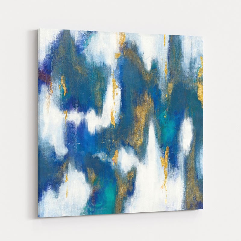 Blue Texture II Gold by Danhui Nai wall art