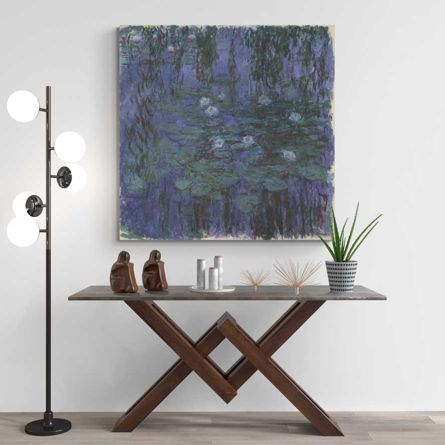 Blue Water-Lilies 1916-1919 II by Claude Monet wall art from Glam Wall Art