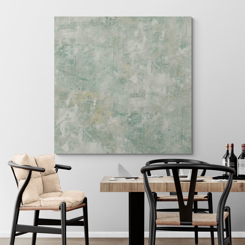 Blues Of Summer Pattern VIA by Danhui Nai wall art in a dining room