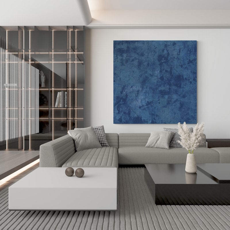 Blues Of Summer Pattern VIB by Danhui Nai wall art from Glam Wall Art
