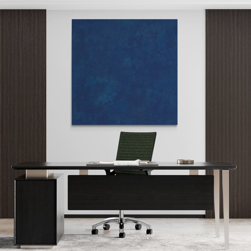 Blues Of Summer Pattern VIC by Danhui Nai wall art from Glam Wall Art
