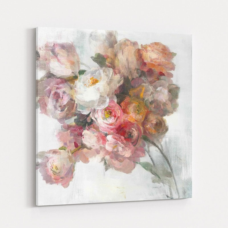 Blush Bouquet On White by Danhui Nai wall art