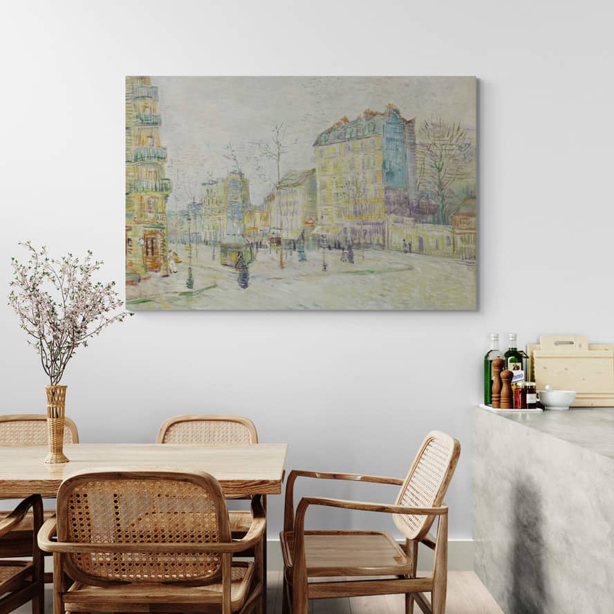 Boulevard de Clichy 1887 by Vincent Van Gogh wall art from Glam Wall Art