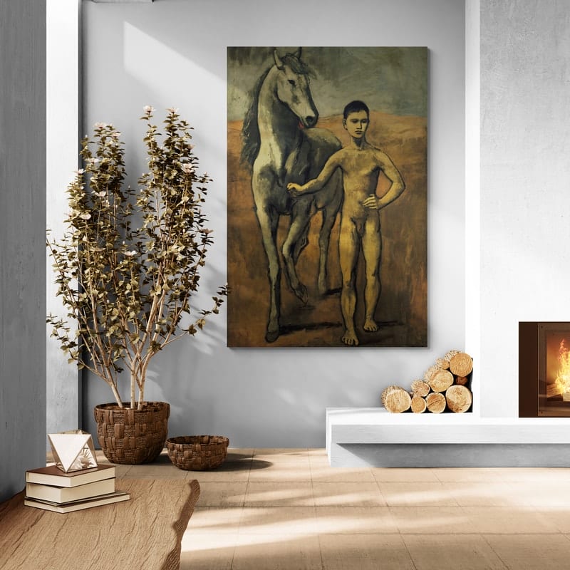 Boy Leading A Horse by Pablo Picasso wall art from Glam Wall Art