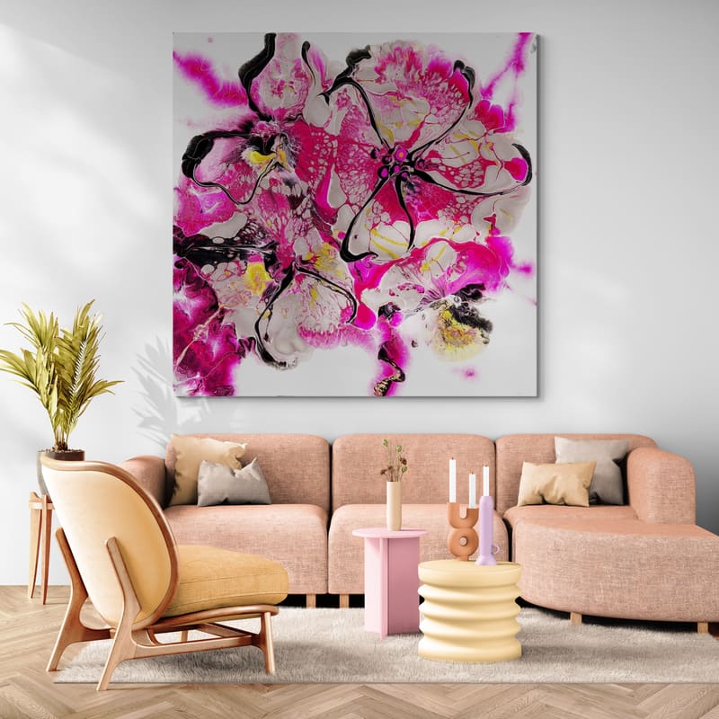 Brief Transience by Marina Strijakova wall art in a living room