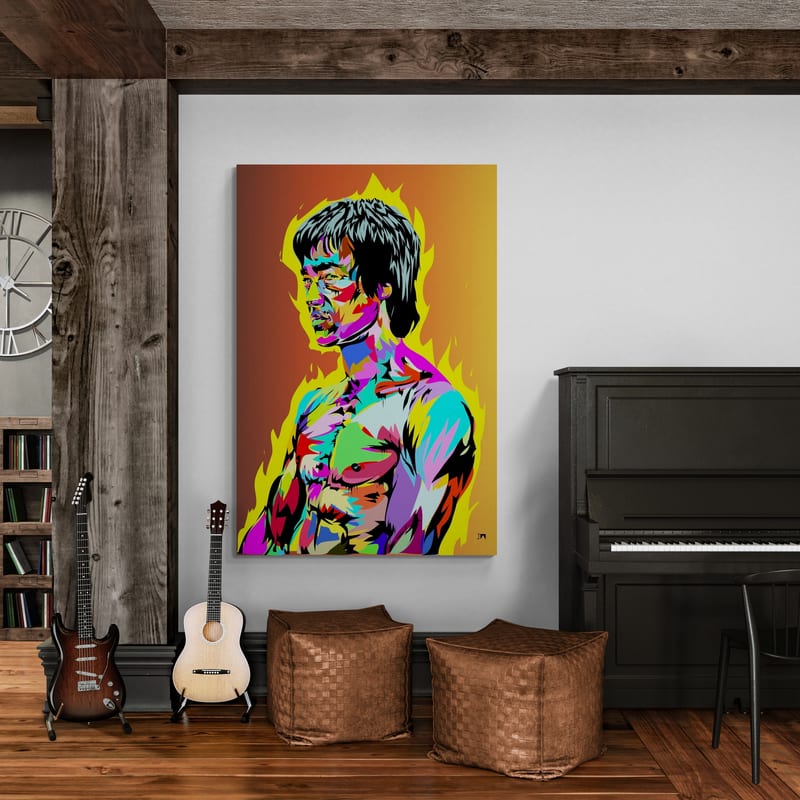 Brruce Lee by Technodrome1 wall art from Glam Wall Art