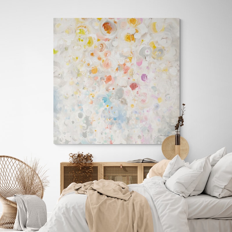 Bubbling Up by Danhui Nai wall art in a bedroom