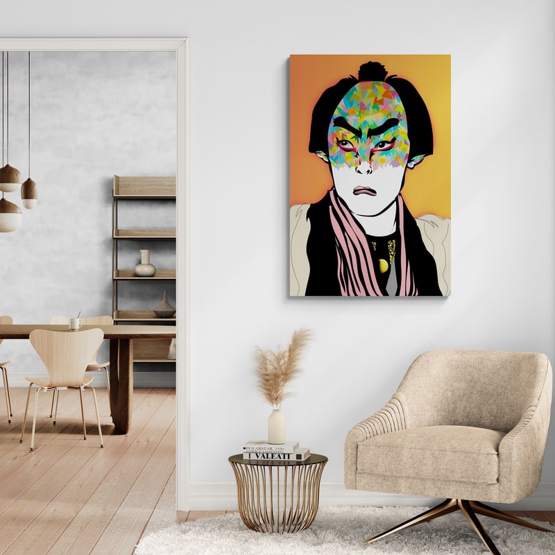 Bushido 2025 by Technodrome1 wall art in a living room