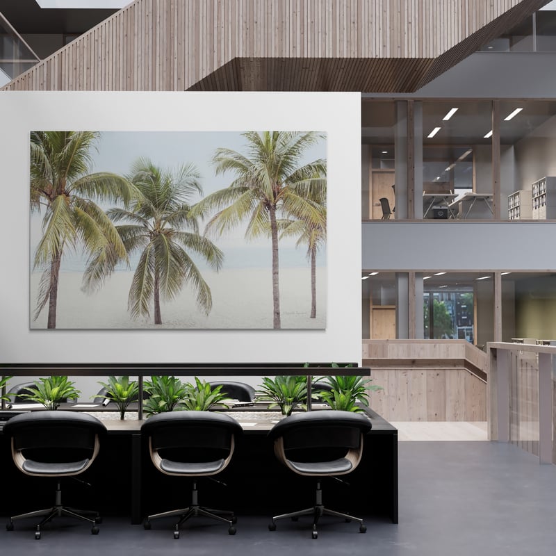 By The Sea I by Elizabeth Urquhart wall art in a office