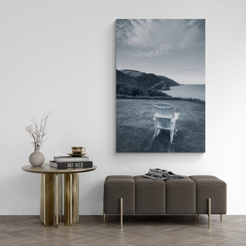 By The Sea Iv No Border by Alan Majchrowicz wall art in a living room