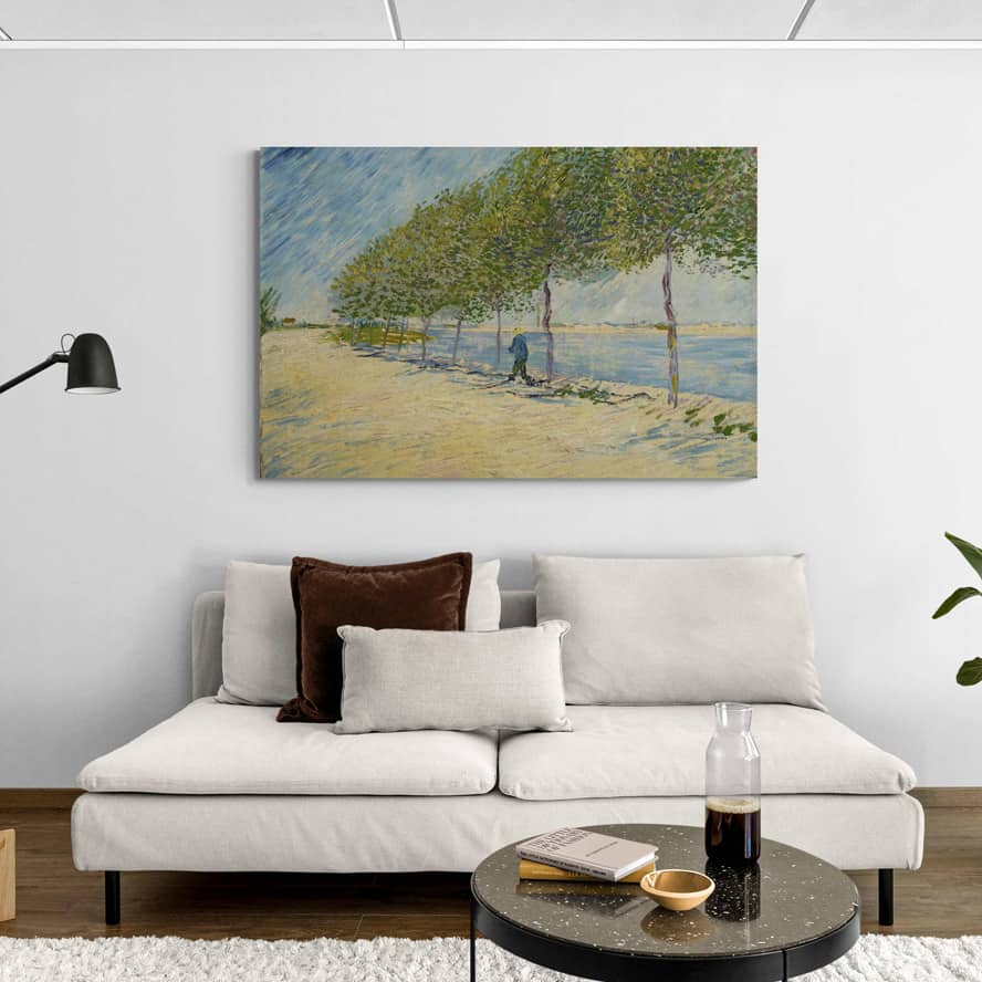 By the Seine 1887 by Vincent Van Gogh wall art from Glam Wall Art