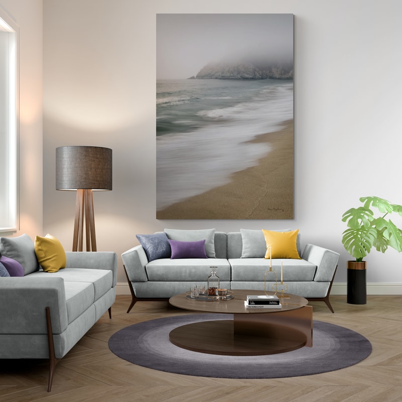 California Cove by Alan Majchrowicz wall art in a living room