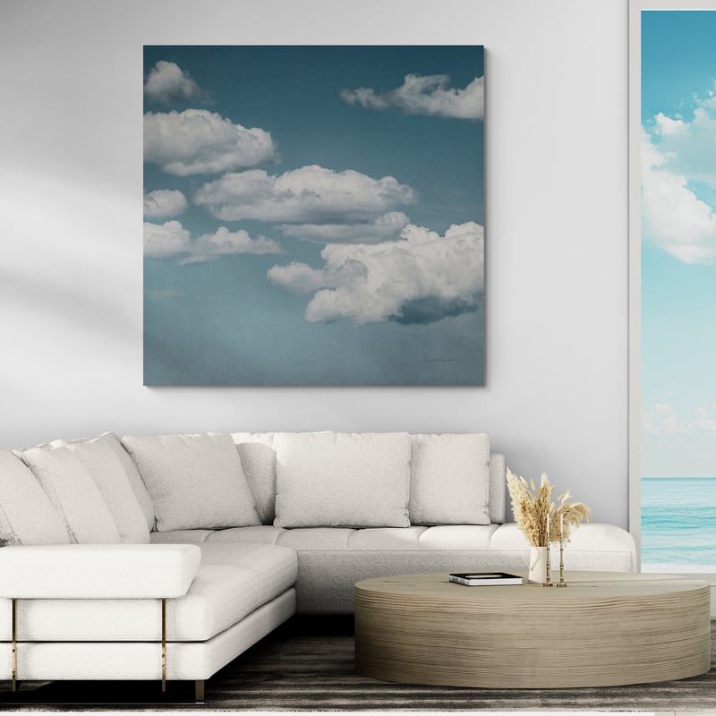 Calm Days III by Elizabeth Urquhart wall art in a living room