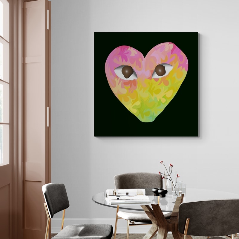 Calm Down Heart 2025 by Technodrome1 wall art from Glam Wall Art