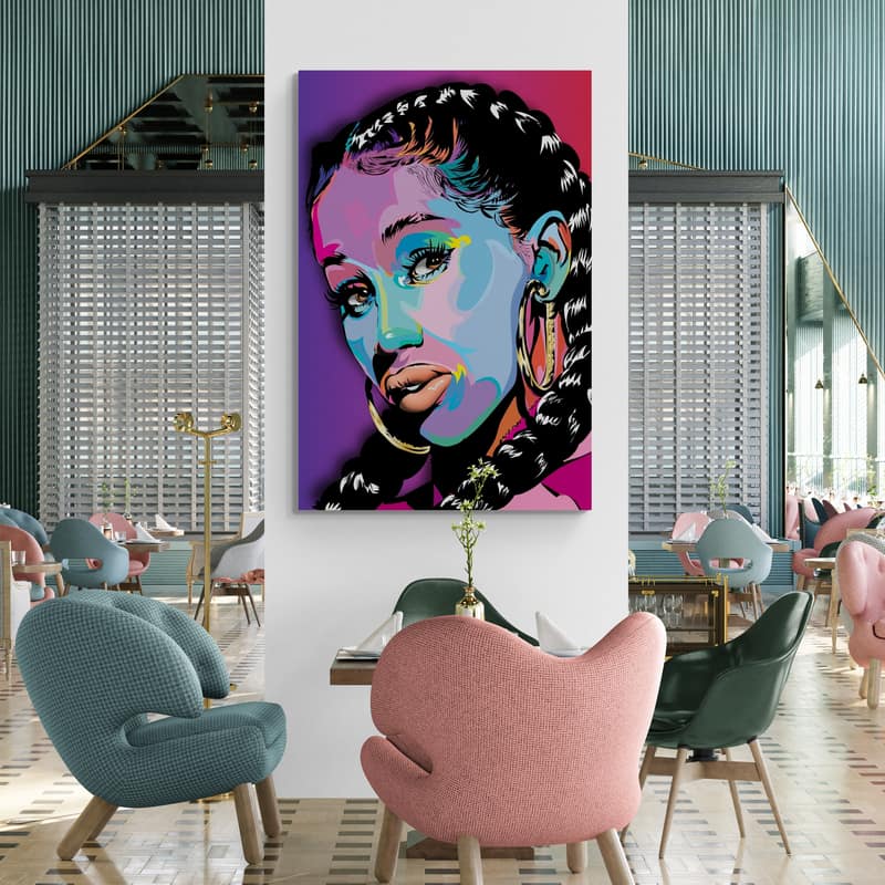 Cardi B 2025 by Technodrome1 wall art from Glam Wall Art