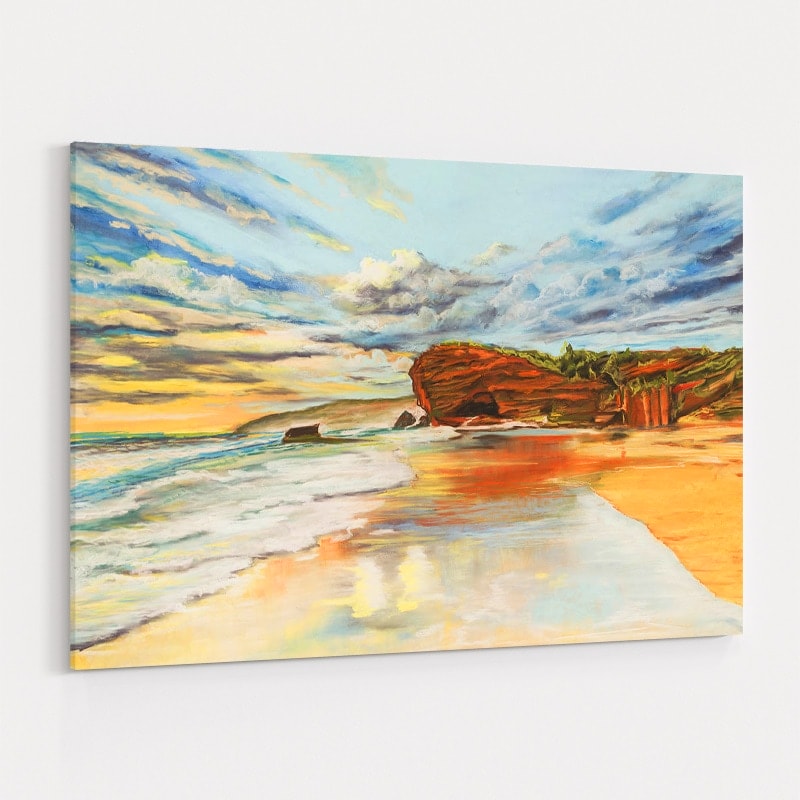 Caves Beach Cliff by Marina Strijakova wall art