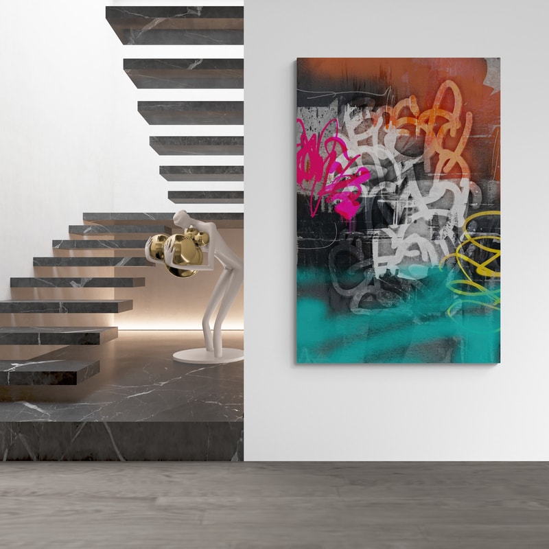 Chaos 1 by Nina Blue wall art from Glam Wall Art