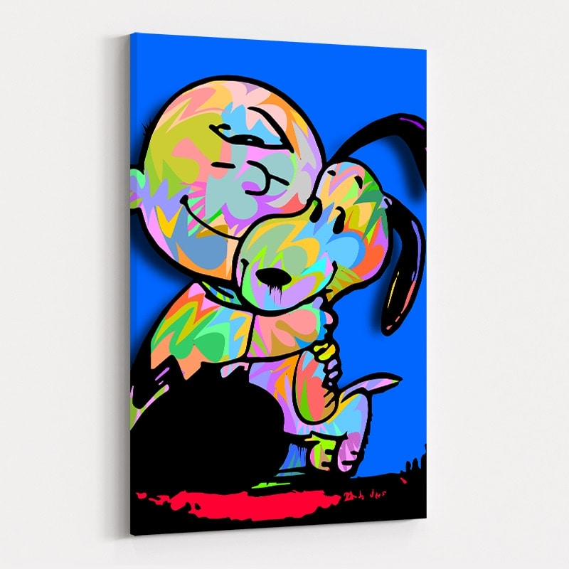 Charlie Brown and Snoopy by Technodrome1 wall art
