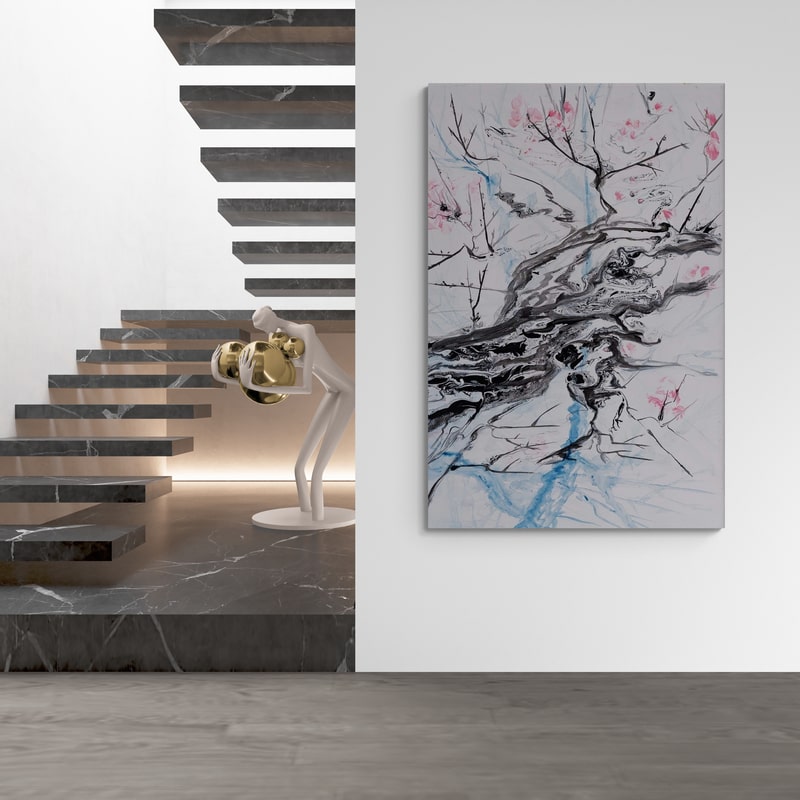 Cherry Bloom 1 by Marina Strijakova wall art from Glam Wall Art