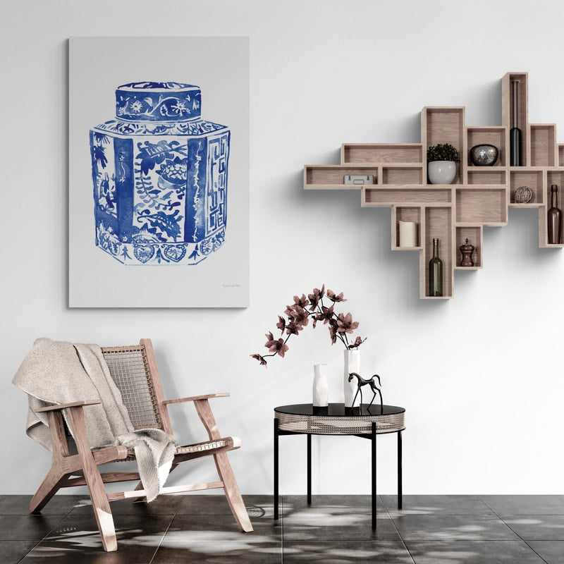 Chinoiserie Vase I by Mercedes Lopez Charro wall art from Glam Wall Art