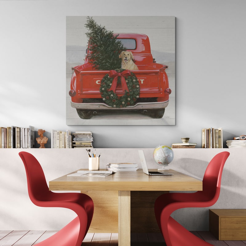 Christmas In The Heartland IV Crop by James Wiens wall art in a office