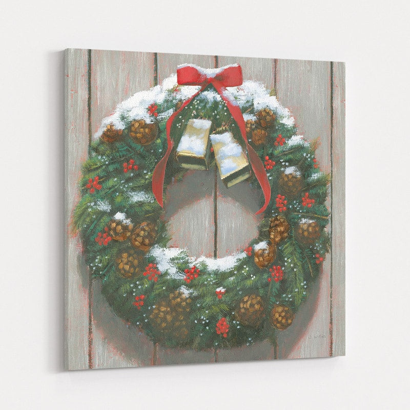 Christmas In The Heartland Wreath by James Wiens wall art