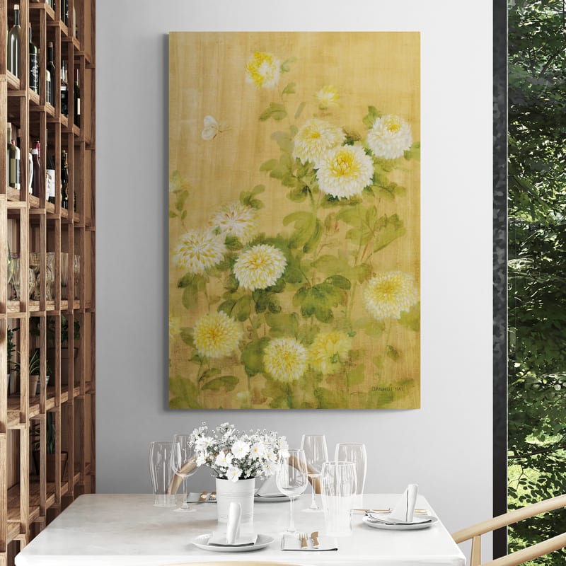 Chrysanthemums I by Danhui Nai wall art from Glam Wall Art