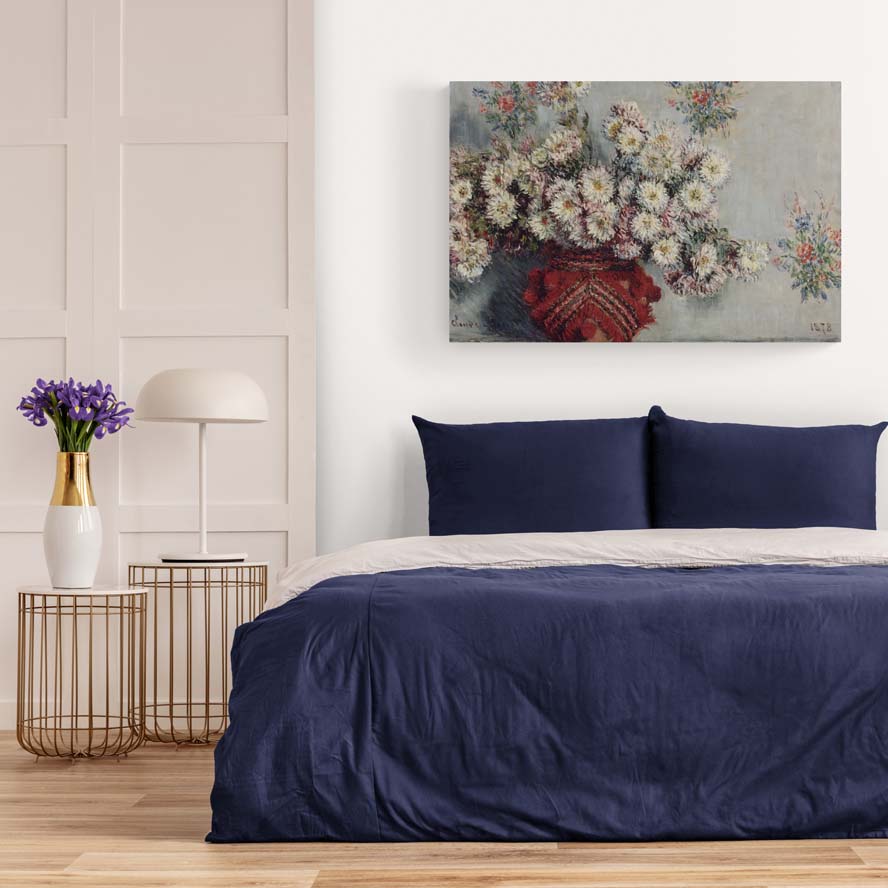 Chrysanthemums by Claude Monet wall art from Glam Wall Art
