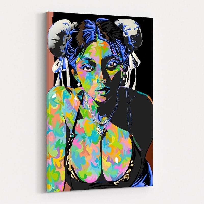 Chun Li 3D by Technodrome1 wall art