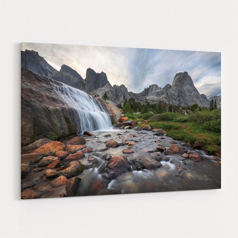 Cirque Of The Towers Waterfall by Alan Majchrowicz wall art