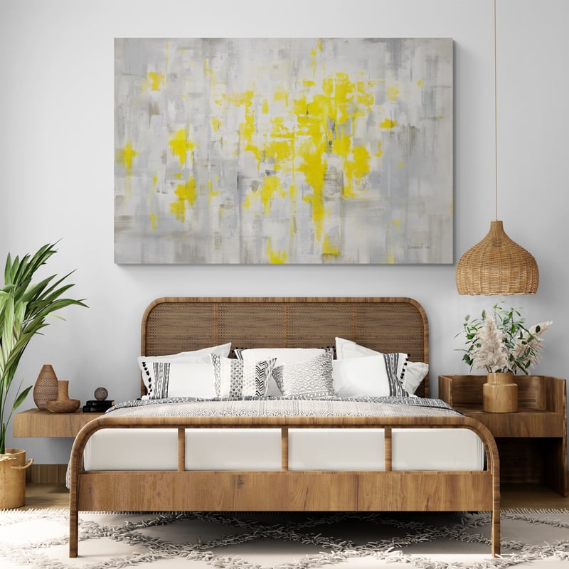 Cirrus by Danhui Nai wall art in a bedroom