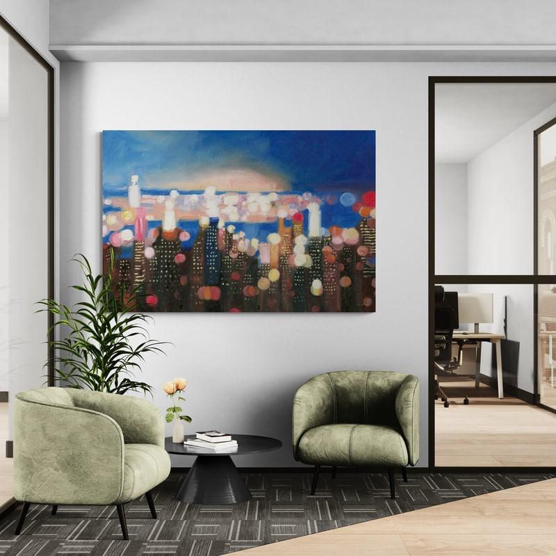 City Lights by James Wiens wall art from Glam Wall Art