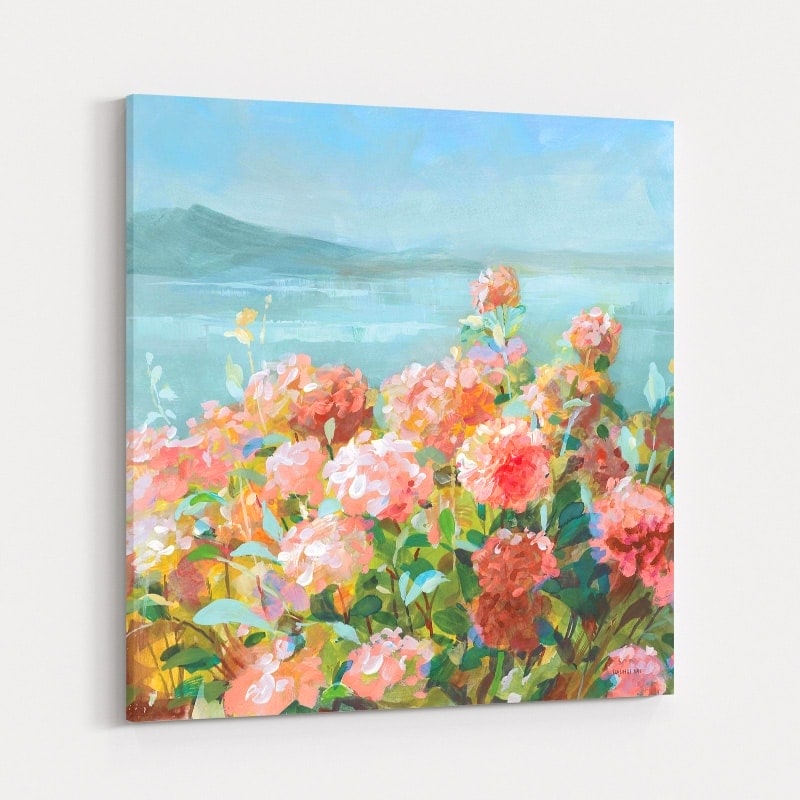 Coastal Dahlias II by Danhui Nai wall art