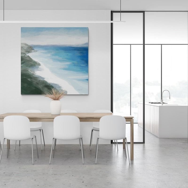 Coastline by Danhui Nai wall art in a dining room