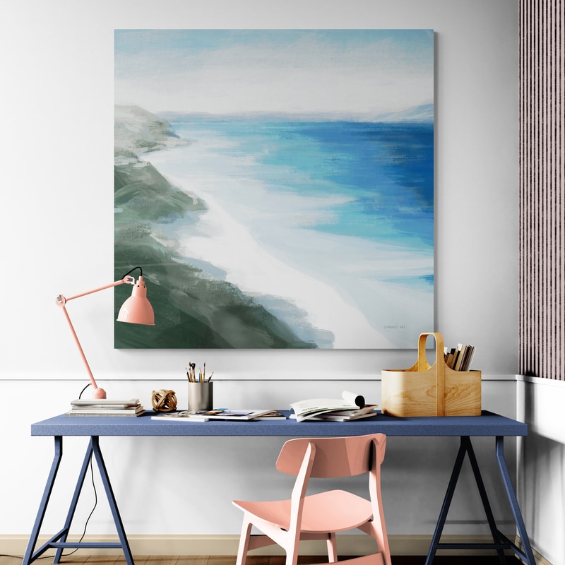 Coastline by Danhui Nai wall art from Glam Wall Art