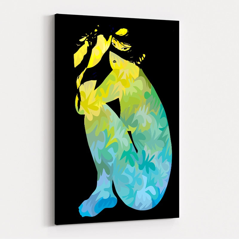 Colored Girl by Technodrome1 wall art
