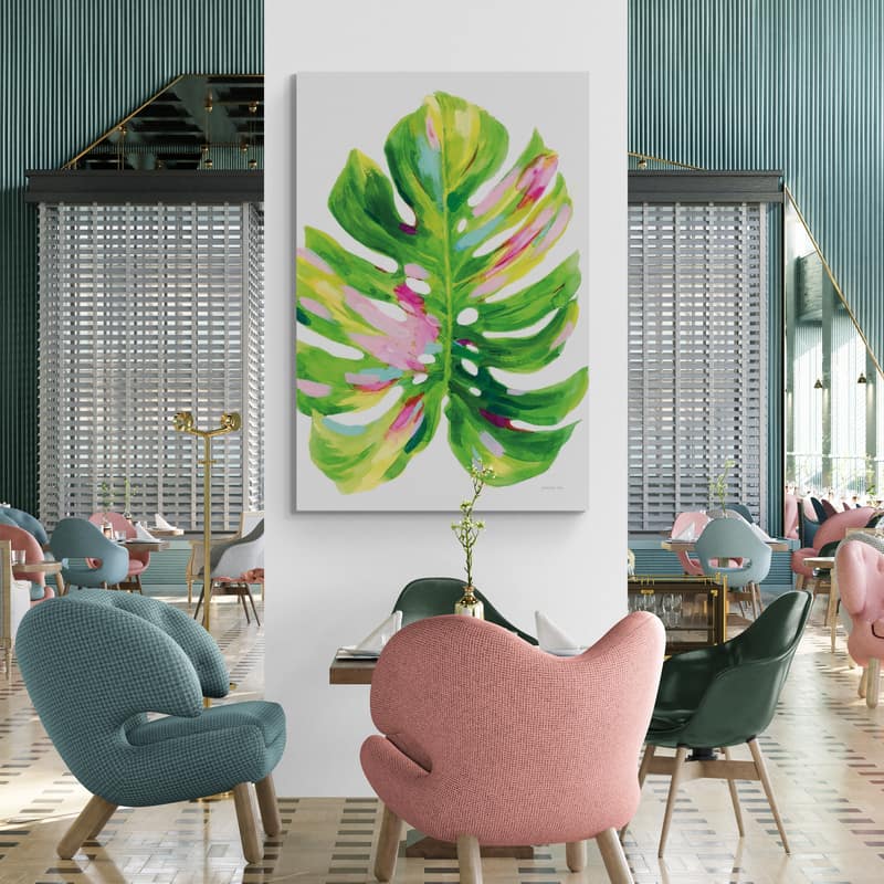 Colorful Tropical Leaf I by Danhui Nai wall art from Glam Wall Art