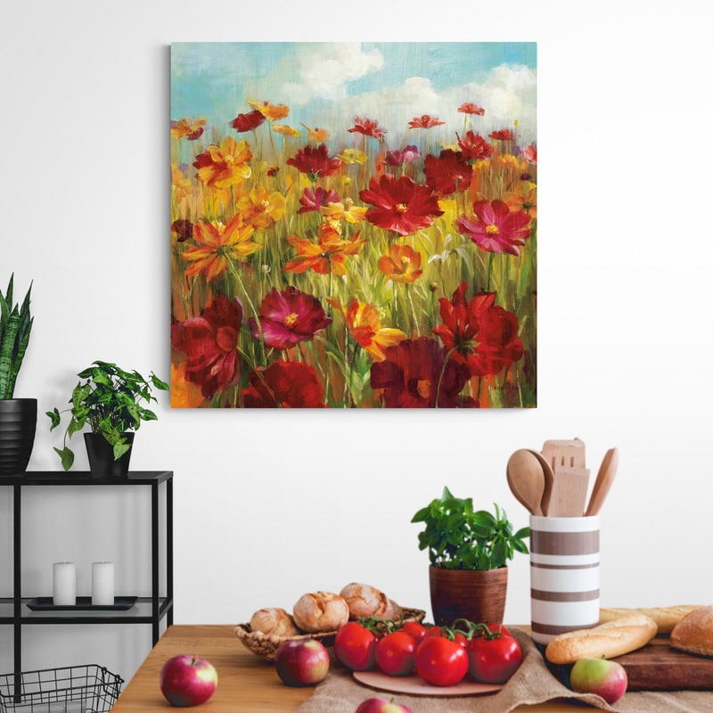 Cosmos in the Field by Danhui Nai wall art from Glam Wall Art